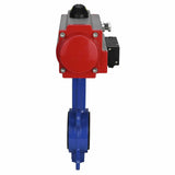 Water Butterfly Valve Elephant WBV1332N-2W-Fb-H body material - Cast iron GGG50, disk material - Stainless steel 316L, seal - NBR with pneumatic actuator with return springs SA, pneumatic distributor 4M310-08 NAMUR  24V