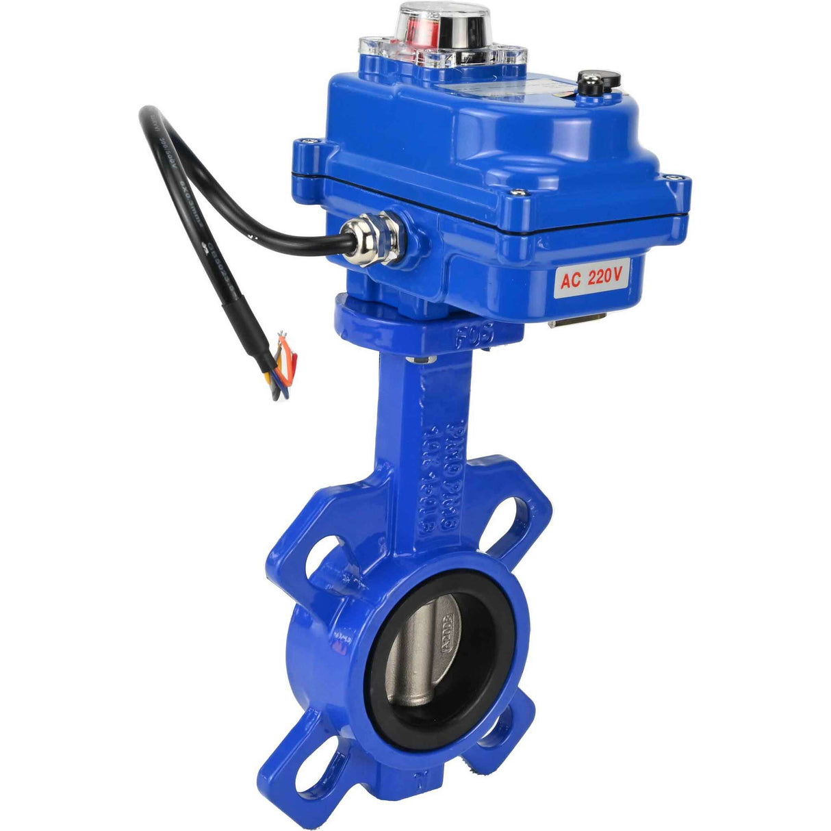 Water Butterfly Valve Elephant WBV1332N-2W-Fb-H body material - Cast iron GGG50, disk material - Stainless steel 316L, seal - NBR with electric actuator Elephant 220V