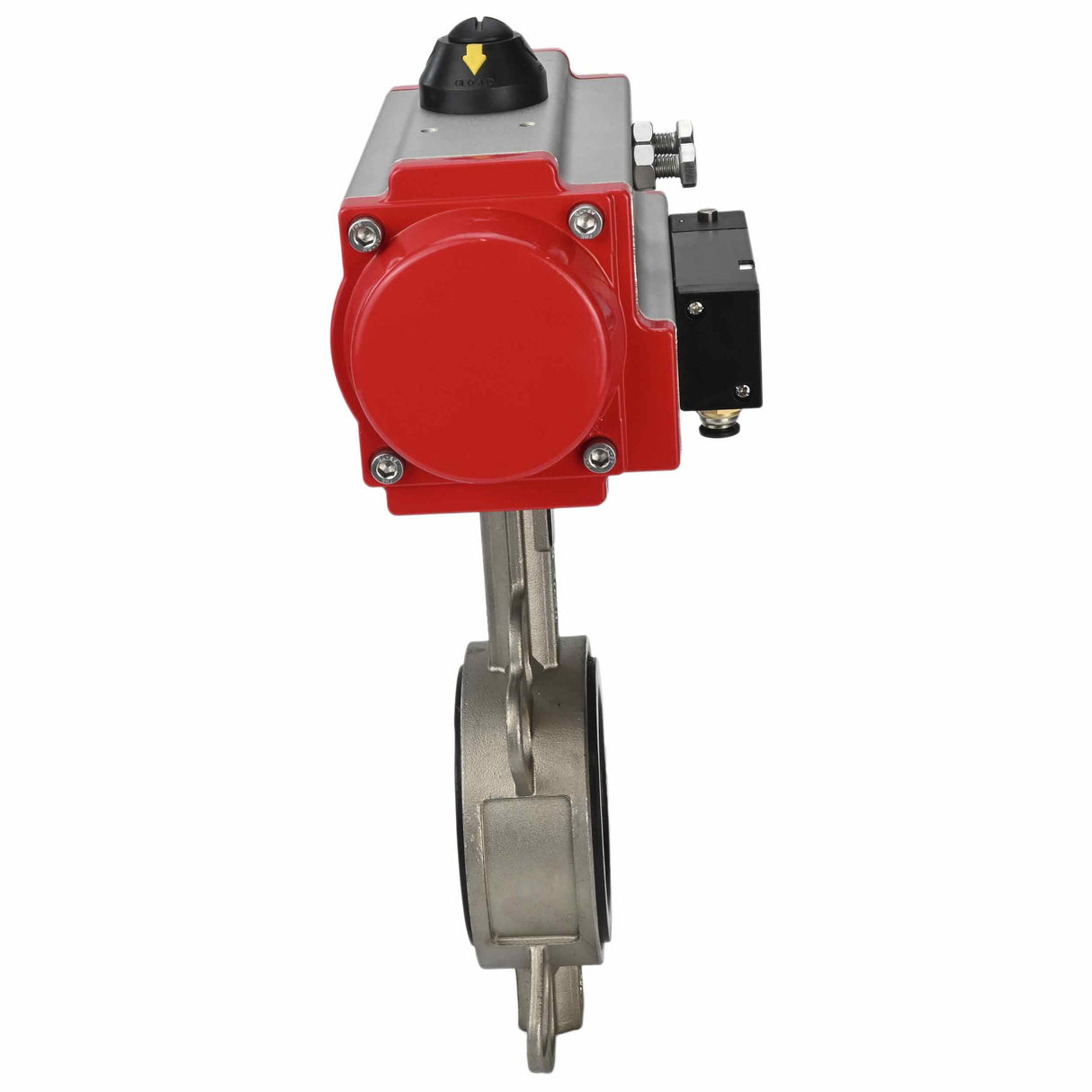 Water Butterfly Valve Elephant 316l-epdm-sa-4m310-110/220, body material - stainless steel AISI 316L, disk material - stainless steel AISI 316L, seal - EPDM, pneumatic actuator operated