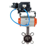 Water Butterfly Valve Elephant 316l-viton-elephant-sa-yt1000rsi, body material - stainless steel AISI 316L, disk material - stainless steel AISI 316L, seal - VITON, pneumatic actuator operated