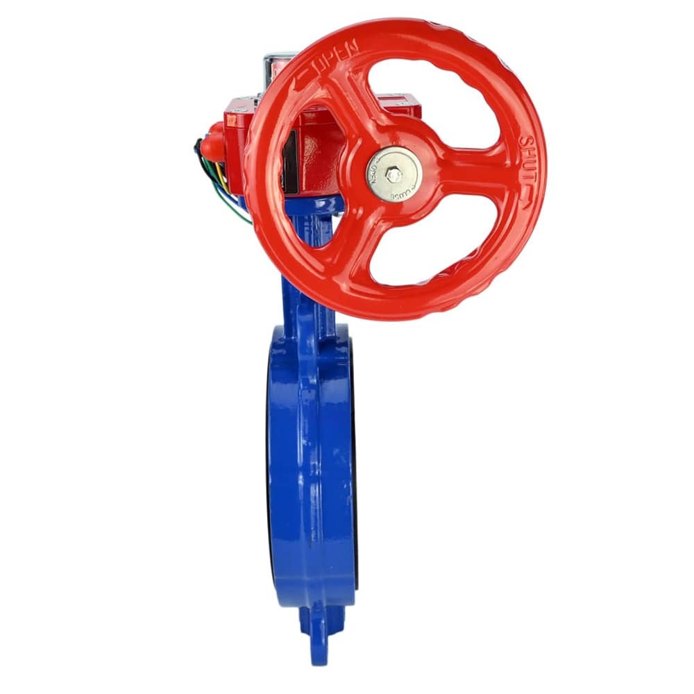 Water Butterfly Valve Elephant WCB-316L-EPDM body material - Carbon steel WCB, disk material - Stainless steel AISI 316L, seal - EPDM with gear Elephant HGBF, position indicator and feedback sensor