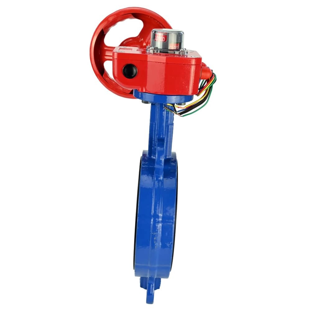 Water Butterfly Valve Elephant WCB-316L-EPDM body material - Carbon steel WCB, disk material - Stainless steel AISI 316L, seal - EPDM with gear Elephant HGBF, position indicator and feedback sensor