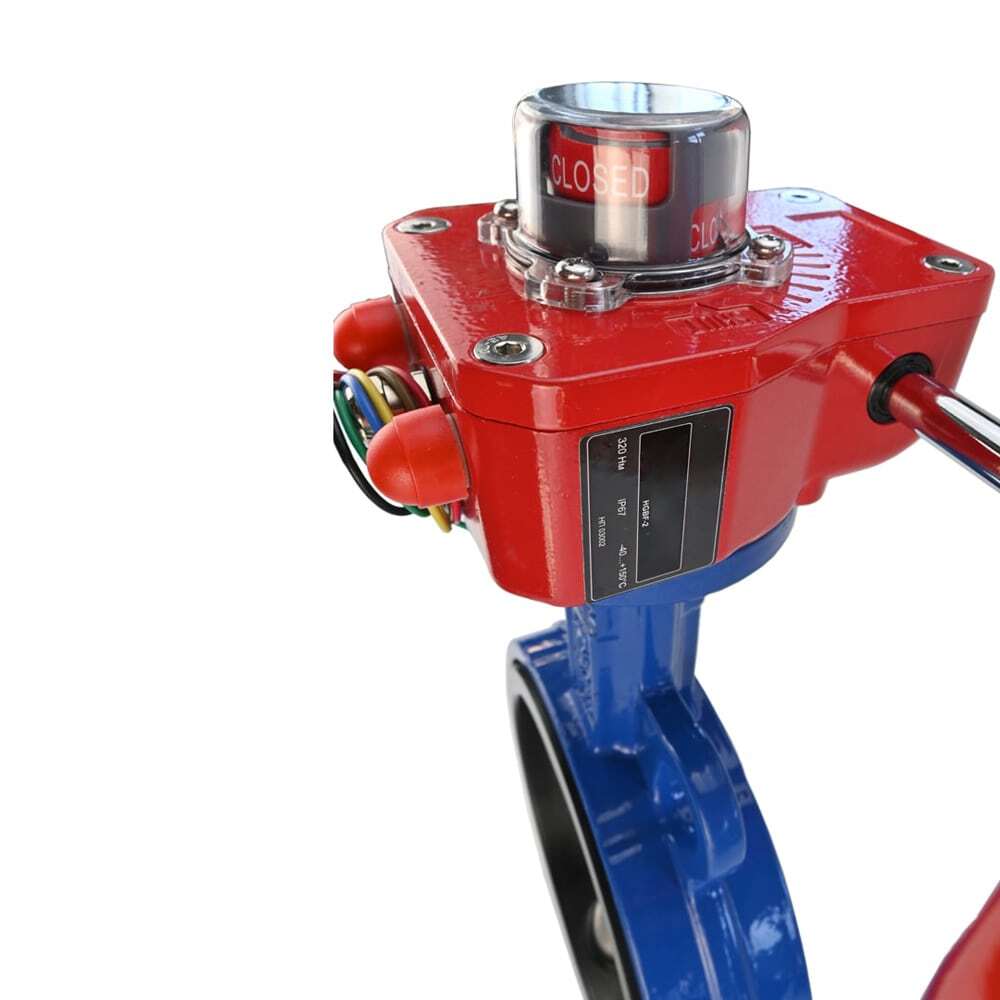 Water Butterfly Valve Elephant WCB-316L-EPDM body material - Carbon steel WCB, disk material - Stainless steel AISI 316L, seal - EPDM with gear Elephant HGBF, position indicator and feedback sensor