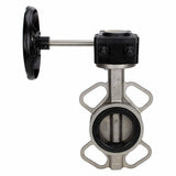 Water Butterfly Valve Elephant 316L-EPDM-HAM, body material - stainless steel AISI 316L, disk material - stainless steel AISI 316L, seal - EPDM, gear operated
