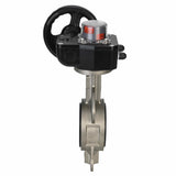 Water butterfly valve Elephant 316L-316L-NBR body material - stainless steel AISI 316L, disk material - stainless steel AISI 316L, seal - NBR with gear Elephant HGB, with position indicator