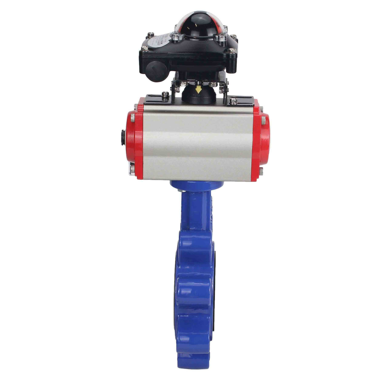 Water Butterfly Valve Elephant WBV1631N-2W-Fb-H, body material - cast iron QT450, disk material - Stainless steel AISI 304, seal - NBR, pneumatic actuator PA-SA with return springs, 4M310-08 24V, LSU APL-210N