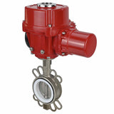 Water butterfly valve Elephant 316L-316L-PTFE body material - stainless steel aisi 316l, disk material - stainless steel AISI 316L, seal - PTFE with 1/4-turn electric actuator Elephant QT-W (M) EX 220V