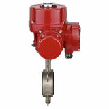 Water butterfly valve Elephant 316L-316L-PTFE body material - stainless steel aisi 316l, disk material - stainless steel AISI 316L, seal - PTFE with 1/4-turn electric actuator Elephant QT-W (M) EX 380V