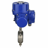 Water butterfly valve Elephant 316L-316L-PTFE body material - stainless steel aisi 316l, disk material - stainless steel AISI 316L, seal - PTFE with 1/4-turn electric actuator Elephant QT-W (M) 380V