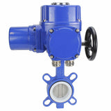 Water Butterfly Valve Elephant WCB-316L-PTFE body material - Carbon steel WCB, disk material - Stainless steel AISI 316L, seal - PTFE with 1/4-turn electric actuator Elephant QT-W (M) 220V