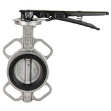 Water Butterfly Valve Elephant 316L-316L-VITON 232PSI, body and disk material - stainless steel 316L, seal - VITON, handwheel operated