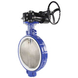 Water Butterfly Valve Elephant WBV3432P-2W-Fb-R  PN16, body material - carbon steel WCB, disk material - stainless steel AISI 316L, seal - PTFE, gear operated